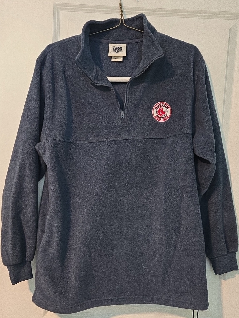 Lee Sport Navy Pullover with Red Sox Logo